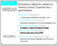 Ecuador presente en panel Periodismo Digital de Calidad (FNPI) en México